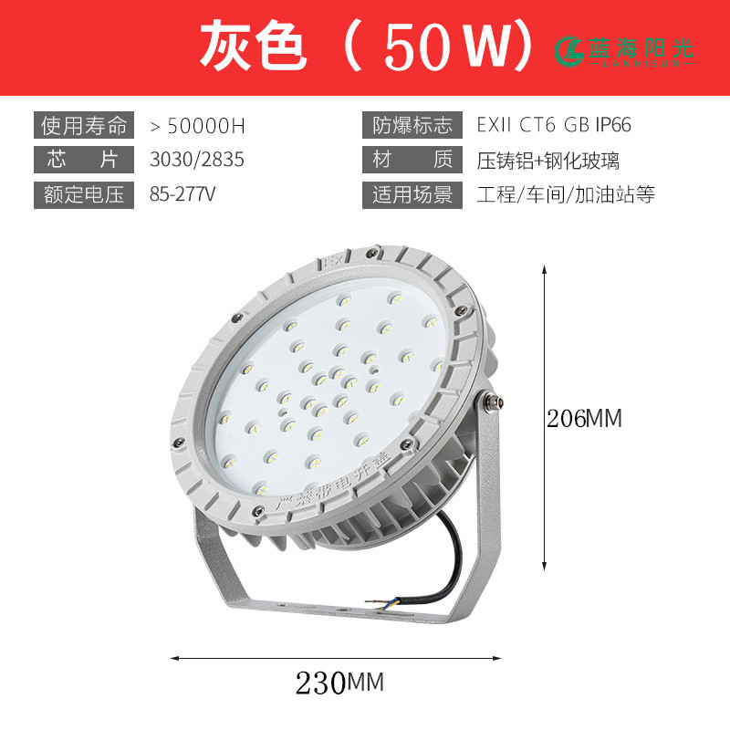 LED防爆灯仓库工矿灯50W